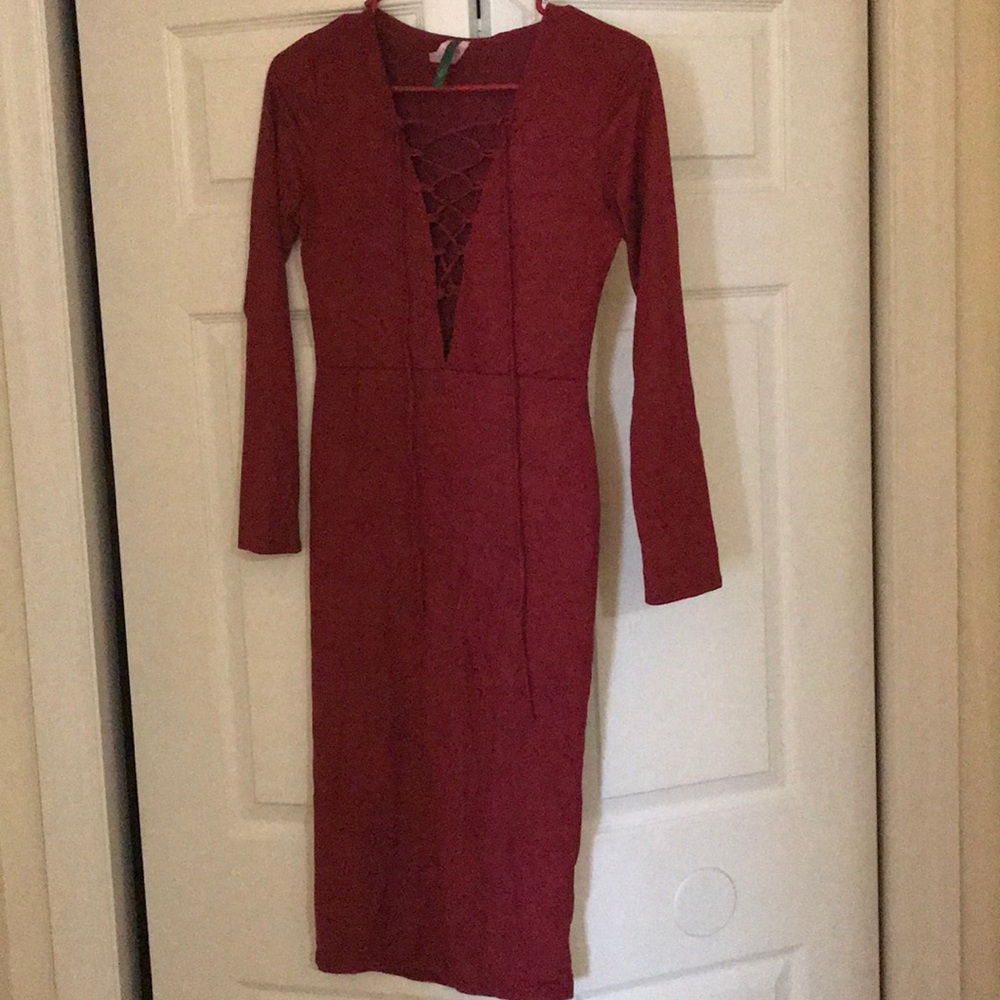 Brand New Unworn Suede Dress.
